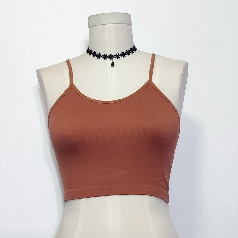 Burnt Orange Crop Top Bralette